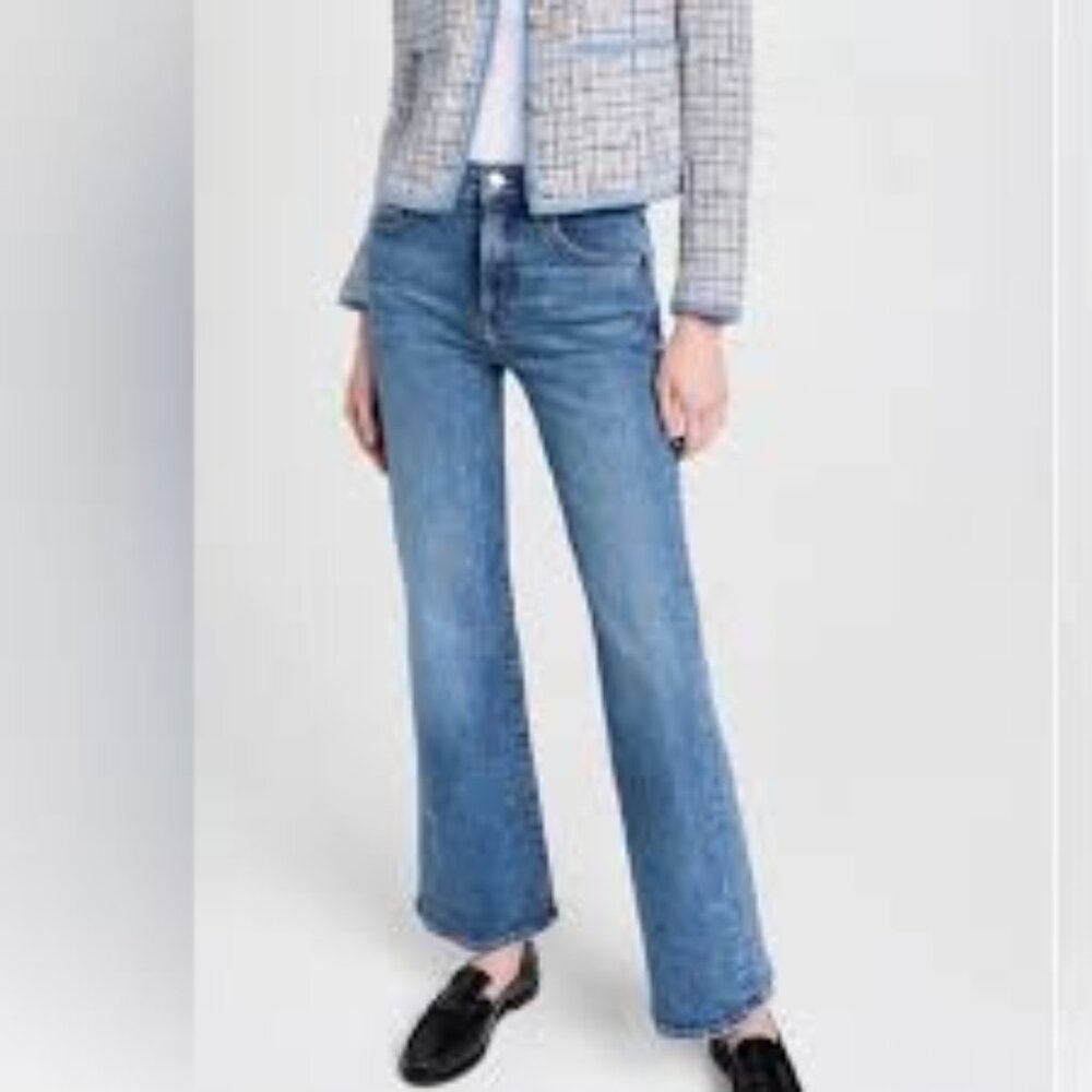 Veronica Beard Crosbie Wide Leg Wide Leg Loafer Jeans Size 25